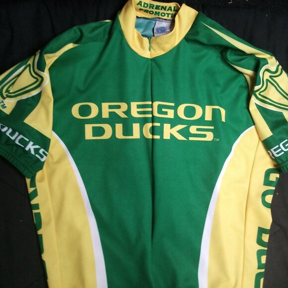 Vintage Adrenaline Oregon Ducks Cycling Jersey - Picture 1 of 8
